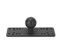 MechKit Placa de Montaje para buscador de Peces con Bola, Placa electrónica Universal de aleación de Aluminio con Bola de Goma para buscadores de Peces Lowrance Humminbird