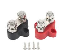 MechKit Poste terminal aislado a tierra de 48 V Poste de unión de doble perno con conexión de junta M8 Base de nailon PA66 retardante de llama Pernos de acero inoxidable para remol