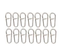 MechKit Potentes Clips de Pesca ovalados de Acero Inoxidable Broches Conector Accesorios de Enclavamiento Pulido Profesional Superficie Lisa Durable A Prueba de Herrumbre para (S (7,8x6,5x2,6