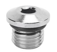 MechKit Regulador de Buceo Enchufe Latón Sumergible Hermeticidad de Aire Anillo de Sellado Tornillo para Equipos de Buceo Alta Presión Baja Presión Impermeable Durable Plata 1PCS (tapón de Baja