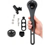 MechKit Soporte frontal para bicicleta, 16.3 × 4 × 1.1 pulgadas de fibra de carbono para computadora Garmin para Bryton