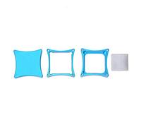 MechKit Universal Metal Snooker Pool Billar Cue Tip Tips Table 3 Secciones Caja de Tiza Accesorio Soporte Premium Aluminio Tiza Titular para Billar Jugadores Snooker Rojo Negro (Azul)