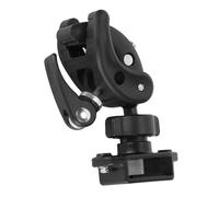 MechKit Walkie Talkie Soporte para Motocicleta Radio de Mano Ajustable Soporte para Bicicleta para Radio bidireccional Abrazadera Estable Segura ABS Duradero Negro 5,5 cm