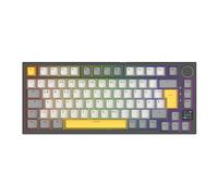 MechLands AJAZZ AK820 PRO 75% Teclado mecánico, QWERTZ disposición alemana, teclado inalámbrico de 3 modos con pantalla TFT y estructura de sellado cremoso, intercambiable en caliente, RGB, NKRO para