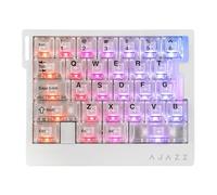 MechLands AK029 Rapid Fast Wired Gaming Keyboard, sondeo de 8 kHz, teclado con una sola mano de 29 teclas, SOCD y DKS, interruptor magnético, activación ajustable, RGB, placa de aluminio (blanco