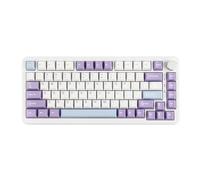 MechLands AK820 MAX HE Rapid Trigger Keyboard, Teclado mecánico para juegos con cable/inalámbrico, con interruptores magnéticos de efecto Hall, estructura de junta, RGB para Win/Mac (blanco, cableado)
