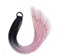 Mechones De Pelo Coloridos, Accesorios Elásticos For Cola De Caballo Sintética, Peinado Diario Y Accesorios De Fiesta For Festivales De Música(Blackpink)