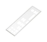MechPort 1 placa base de computadora I/O Shield placa trasera de metal plateado compatible con MSI X470 Gaming Pro Plus Max