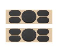 MechPort 2 juegos de almohadillas de repuesto para patas de ratón compatibles con Logitech G102 G203 G PRO PTFE negro