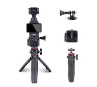 Mechrig Osmo Pocket 3 - Kit de adaptador de extensión con soportes de zapata fría y mini trípode | Accesorios de marco de vlogging para DJI Osmo Pocket 3 Creator Combo Handle