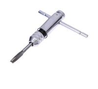 MECHURA soporte para grifo de trinquete Escariador de grifo ajustable, llave de soporte Manual, trinquete con mango en T, M3-8, Kit de roscado de trabajo de M5-12, tornillo estriado en espiral(B)