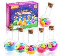 MeCids Bombas de baño para niños juego de 6 piezas Orgánico | No tóxico Bombas Baño & Pastillas de Baño Color, bricolaje poción mágica Baño Bombas Kit para Niños Niñas cumpleaños Navidad