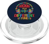 Meciendo a una melodía Diferente Puzzle Conciencia del Autismo PopSockets PopGrip para MagSafe