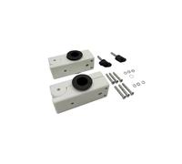 Meckparts 327199-1 - Abrazadera de montaje en riel, 2 unidades, compatible con Sea Dog, compatible con GPS, compatible con soporte de telescopio compatible con panel solar