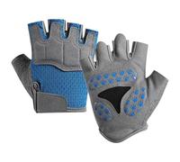 Mecmbj Guantes de Ciclismo Niñas y Niños, Antideslizantes, Cómodos y Transpirables, Guantes Bici Niño, para Ciclismo, Escalada, Patinaje sobre Hielo(Azul)