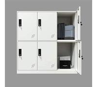 MECOLOR 4,6,9 Puertas de Metal Armario de Oficina empleados Uso pequeños armarios Dormitorio Cubos, Sala de Estar y Escuela Suelto, Organizador de Almacenamiento para niños (Full White,6D)