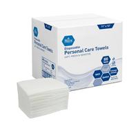 MED PRIDE Estropajos secos desechables | suave y absorbente | ideal para toallitas para bebé, cuidado de la incontinencia, desmaquilladores, cuidado de la piel 11 x 12 doblez qtr