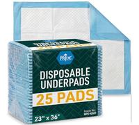 Med Pride Los Protectores Desechables 23 '' x 36 '' incontinencia Pads, cubrecamas, Entrenamiento del Perrito | de Espesor, súper protección Absorbente para los niños 25 recuento