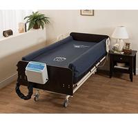 Medacure alternando la presión del colchón de camas de hospital con bomba y construido en barandillas - baja pérdida de aire, acolchado de la cubierta de nylon - 80" x 36" x 8"