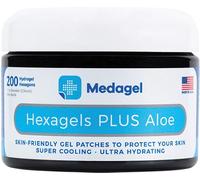 Medagel Hexagels® Plus Aloe Vera - Almohadillas de hidrogel de protección | Prevención de ampollas | Enfriamiento instantáneo y alivio calmante de las irritaciones de la piel | Almohadillas