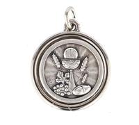 Medaglia di Gesù Misericordioso e reverso Apparizione di Lourdes 1,5 cm - Medaglia e croce in metallo - Culto cristiano de metal, Metal