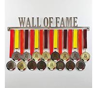 MEDALdisplay Wall of Fame - Colgador de medallas Deportivas - Medallero de Pared - Sport Medal Hanger - Display Rack (450 mm x 80 mm x 3 mm)