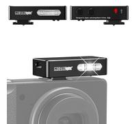 MEDALight Mini flash de cámara F20 para GR IV, zapata de aluminio Speedlite compatible con RICOH GR IV/GR 3/GR 3X, 6200K, flash manual portátil de 2 niveles de potencia (negro).
