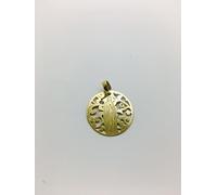 Medalla Colgante Virgen de Lourdes en Plata de Ley®