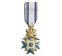 Medalla de la Orden de la Corona de Baviera - Medalla de la Cruz de Prusia - Réplica de insignia de metal esmaltado militar Medalla de pecho Pin de ropa decorativa broche de joyería