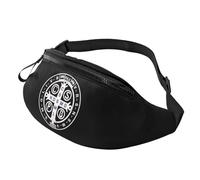 Medalla De San Benito Riñoneras Casual Bolso Bandolera Regulable Dinero Para Actividades Mujer Hombre 14X35Cm