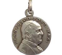 Medalla del papa Francisco en plata maciza 925