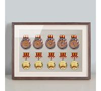 Medalla Deportes Cuadro Mostrar, Marco De Exhibición De Medallas 3D, 30x42cm, Soporte De Exhibición De Medallas De Madera Maciza, Color Multiple, Almacenamiento De Medallas ( Color : C , Size : 30x42c