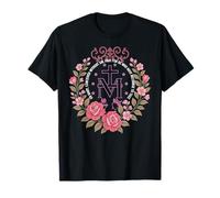 Medalla Milagrosa Floral Devoción Católica Mariana Camiseta