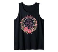 Medalla Milagrosa Floral Devoción Católica Mariana Camiseta sin Mangas