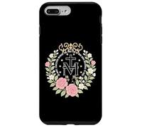 Medalla Milagrosa Floral Devoción Católica Mariana Carcasa para iPhone 7 Plus/8 Plus