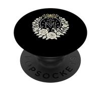 Medalla Milagrosa Floral Devoción Católica Mariana PopSockets PopGrip Adhesivo