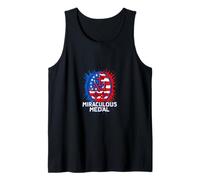 Medalla Milagrosa Marian Nuestra Señora Católica Americana Camiseta sin Mangas