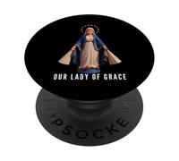 Medalla Milagrosa Marian Nuestra Señora de Gracia Católica PopSockets PopGrip Adhesivo