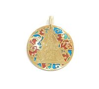 MEDALLA PLATA V.DE LOS REYES 25mm ESMALTE CH®