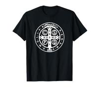 Medalla religiosa católica de San Benito | Cristiano Camiseta