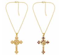 Medalla San Benito Plata Crucifijo Dorado 2 Piezas 20mm30mm Diseño Clásico