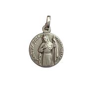 Medalla San Judas Taddeus Apóstol Plata maciza 925, Plata, sin piedra