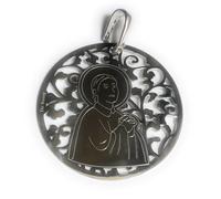 Medalla Santa Gema en plata de ley.