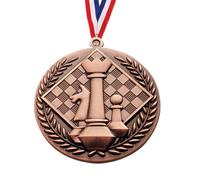 Medallas de fútbol, medallas para niños, creativo de oro para ajedrez, trofeo portátil para niños y adolescentes, recompensa por rollos, deportes y competiciones, eventos escolares o fiestas