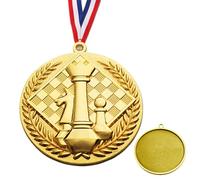 Medallas de fútbol, medallas para niños, creativo de oro para ajedrez, trofeo portátil para niños y adolescentes, recompensa por rollos, deportes y competiciones, eventos escolares o fiestas