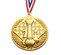 Medallas de Infantil y Juvenil | Metal, 6.5x0.4cm / 2.56x0.16in, lámina de oro de una sola cara | , Go, Medallas de competencia deportiva, día de deportes escolares | Cordón de color