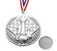 Medallas de Oro para Premios (6.5cm) - Premios Metálicos Unilaterales de Papel de Aluminio | Collares de Ganador de Trofeo Creativos Portátiles | Para Niños Adolescentes Torneos de Ajedréz Encuentros