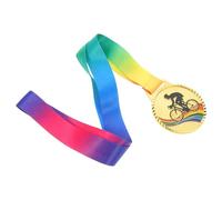 Medallas de Trofeos de Ciclismo de Oro para Ciclistas Profesionales, Diseño Cuadrado Elegante, Premio para Competiciones y Carreras