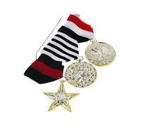 Medallas Militares Broche Juego De 3 Accesorios Cosplay Metal Duradero Completo Para Chaquetas Soldado Disfraz Uniforme Medallas Oficiales Militares