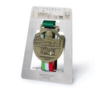 Medallero Personalizado del Maratón de Roma - Acero Inoxidable de Primera Calidad con Grabado láser - Regalo para Corredores - Personalized Marathon Medal Holder Collection Organizer